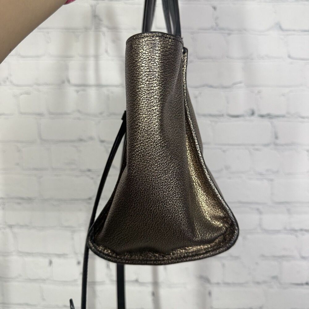Coach Crosbody Bag Mini Carryall in Metallic Leather Handbag Party Colorblock - Picture 5 of 16